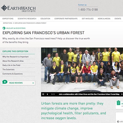 EarthWatch's Urban Forest Expedition