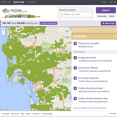 San Diego Tree Map